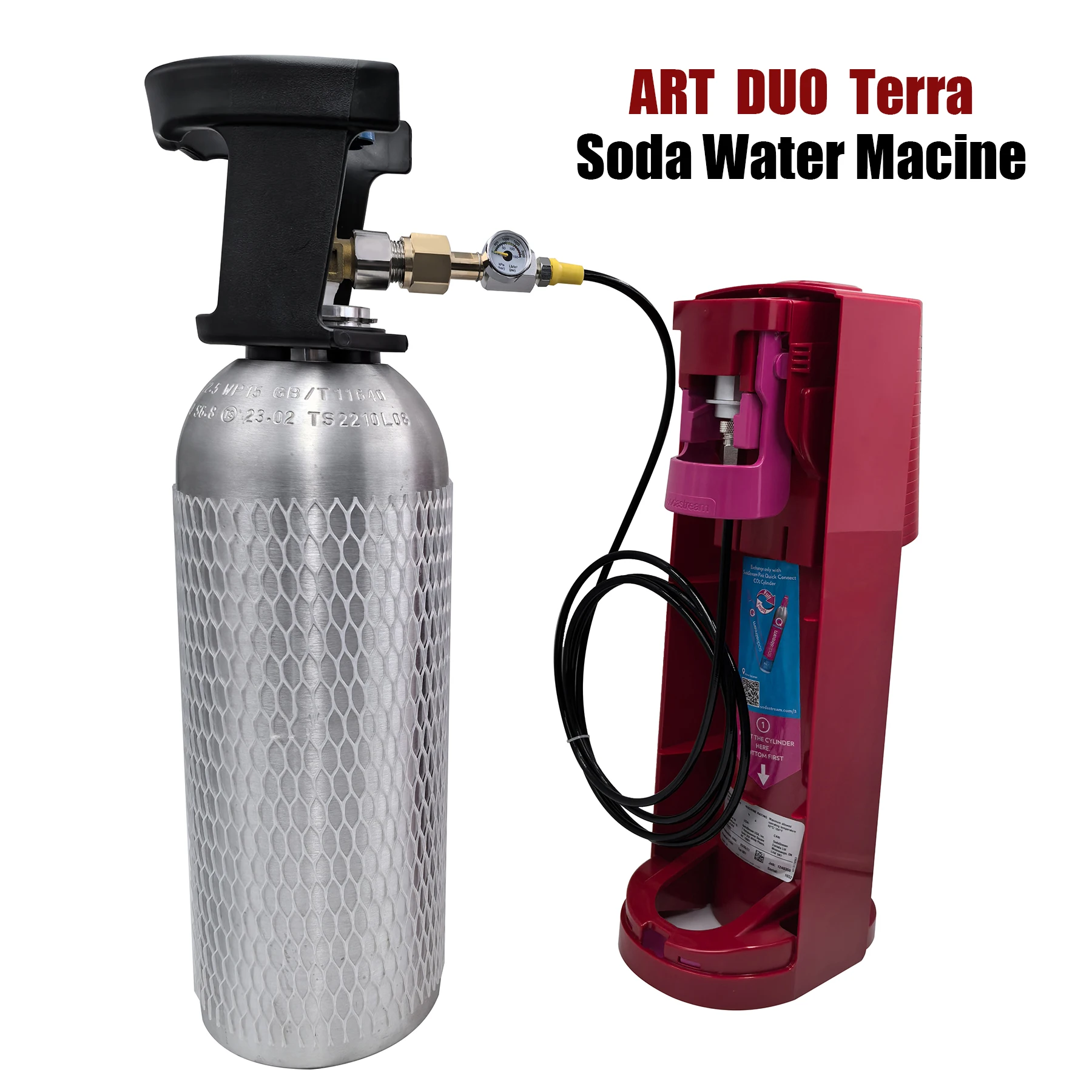 Terra DUO Art: máquina de soda con adaptador CO2 externo - imagen 2