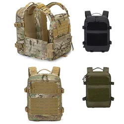 Mochila táctica MOLLE con portaplacas – Nylon 1000D para chaleco