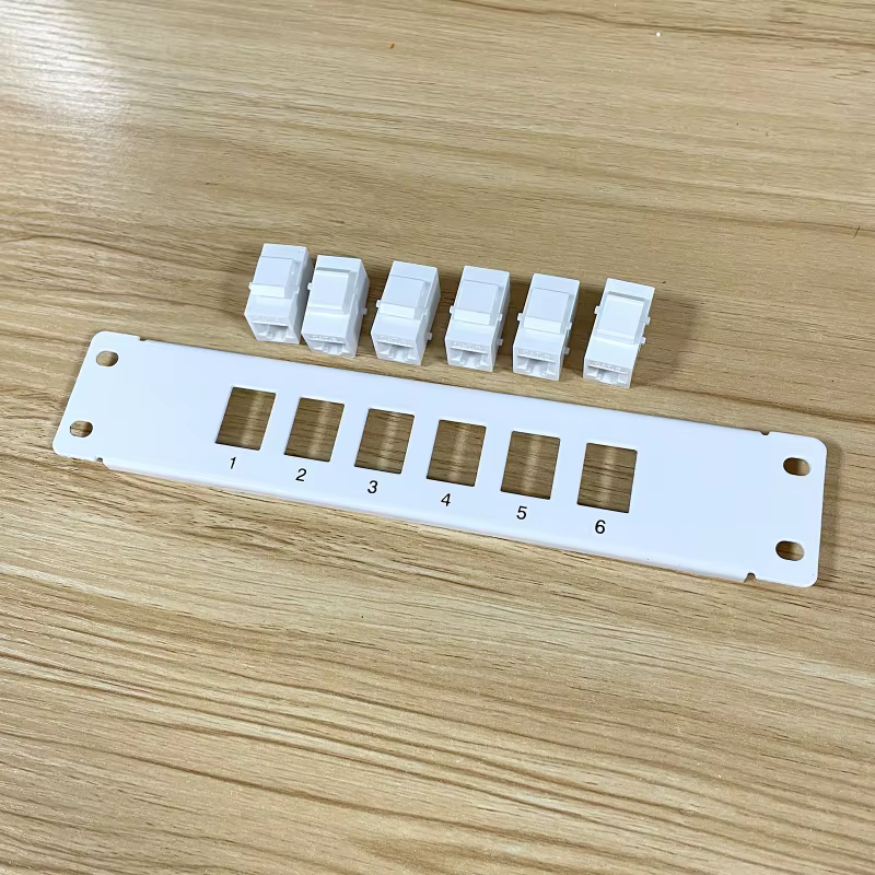 Panel Keystone CAT6 para rack o empotrar, tomas RJ45 - imagen 3