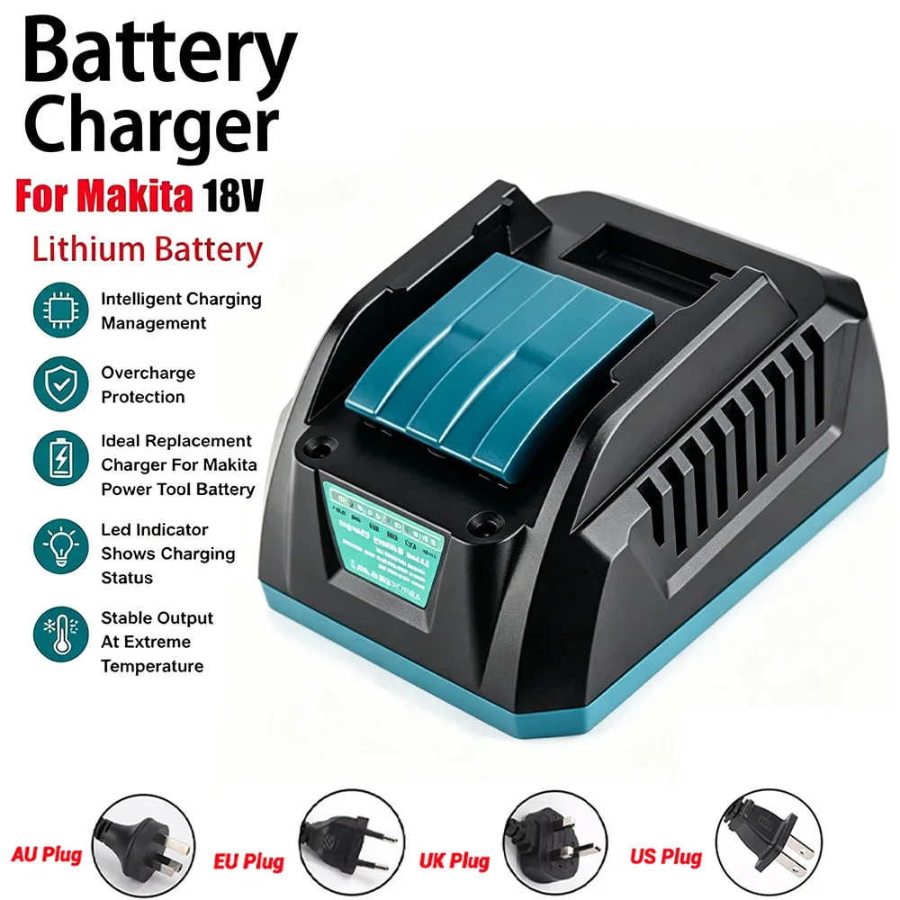 Makita DC18RC Cargador rápido portátil para baterías Li-Ion 14,4-18V - imagen 4