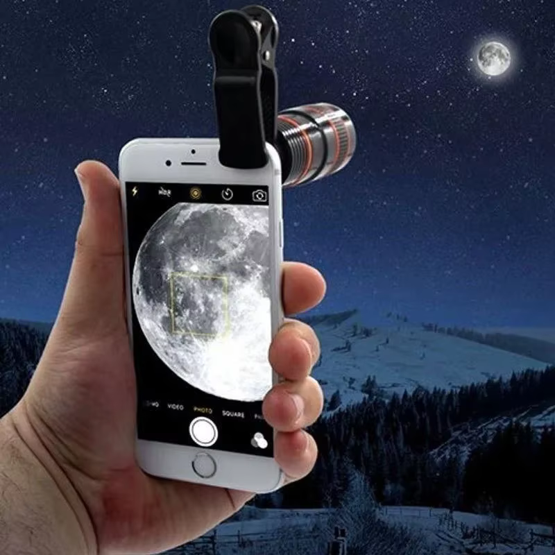 Lente Zoom 8x Óptico Externo para Móvil – Observación HD