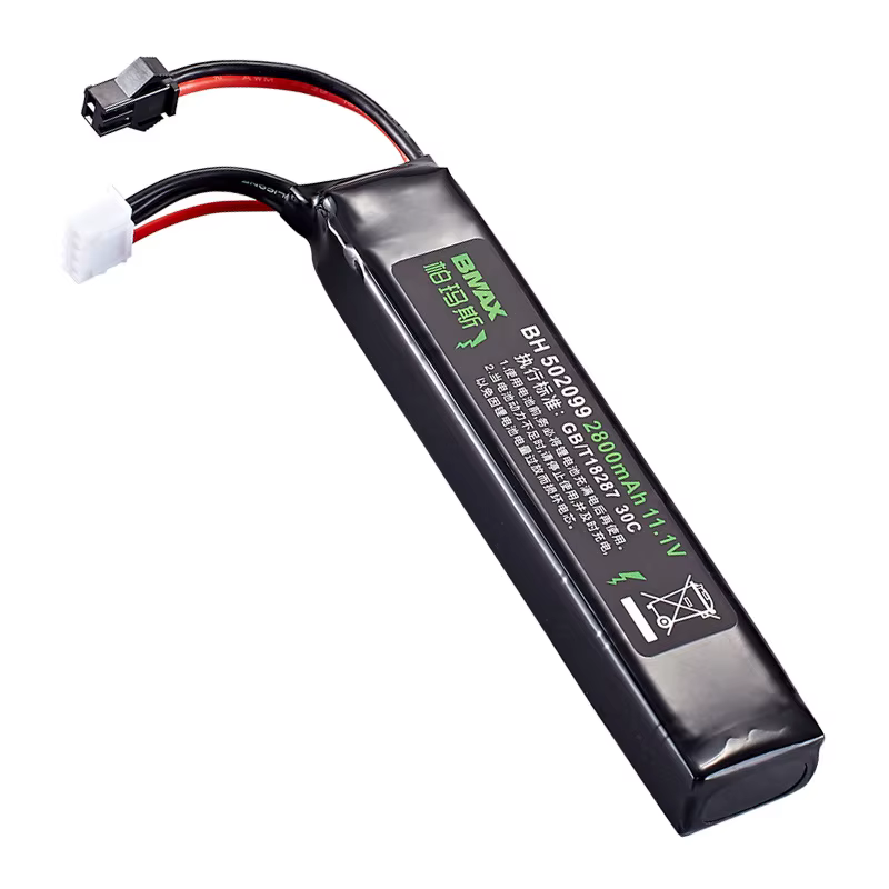 Detalle de la batería Lipo recargable 11.1V