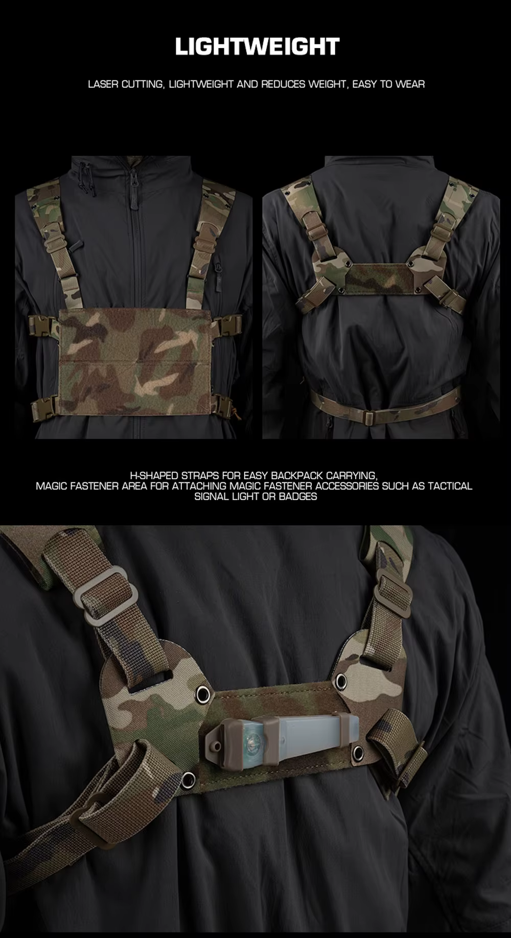 Sistema de sujeción y hebillas del Chesty Rig