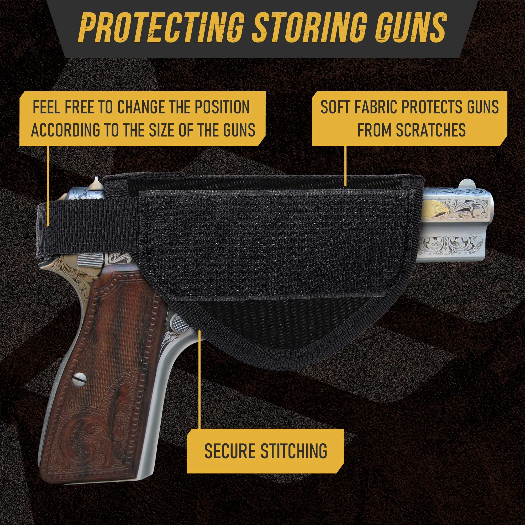 Estuche rígido pistola con cierre – funda oculta transporte