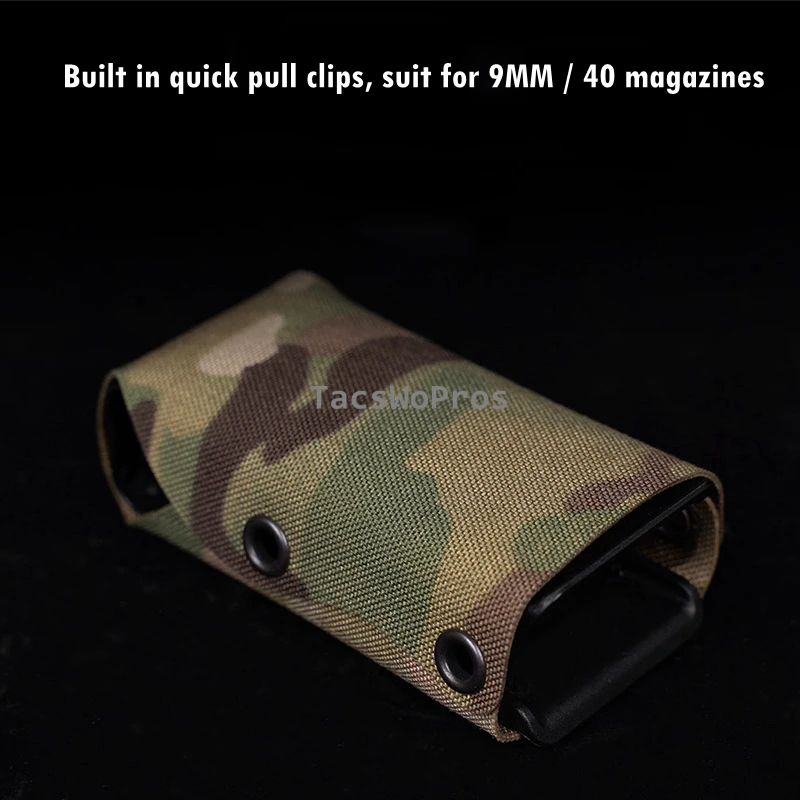 Portacargadores MOLLE táctico con inserto para 5.56/7.62/9mm AR15 - imagen 3
