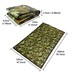 Manta térmica supervivencia camuflaje – Impermeable reusable