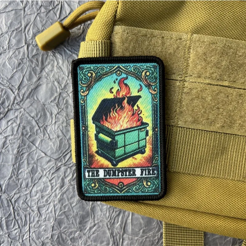 Parche táctico MOLLE The Dumpster Tarot para mochila y uniforme - imagen 4