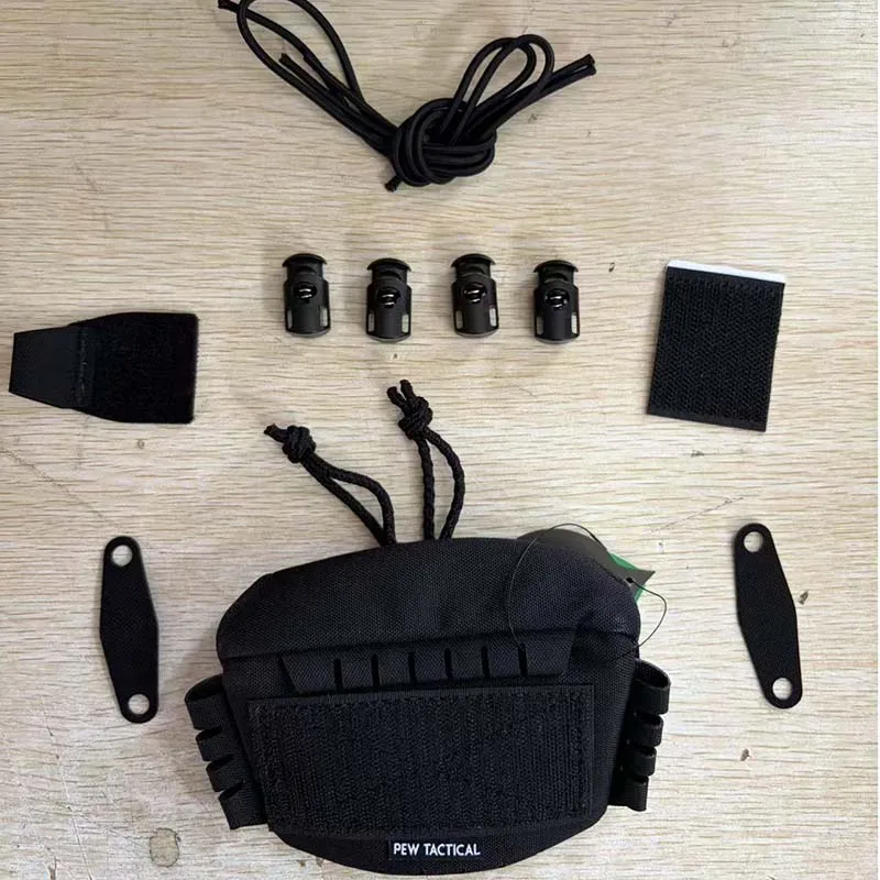Bolsa táctica trasera universal para casco con NVG, batería y contrapeso