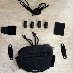 Bolsa táctica trasera universal para casco con NVG, batería y contrapeso