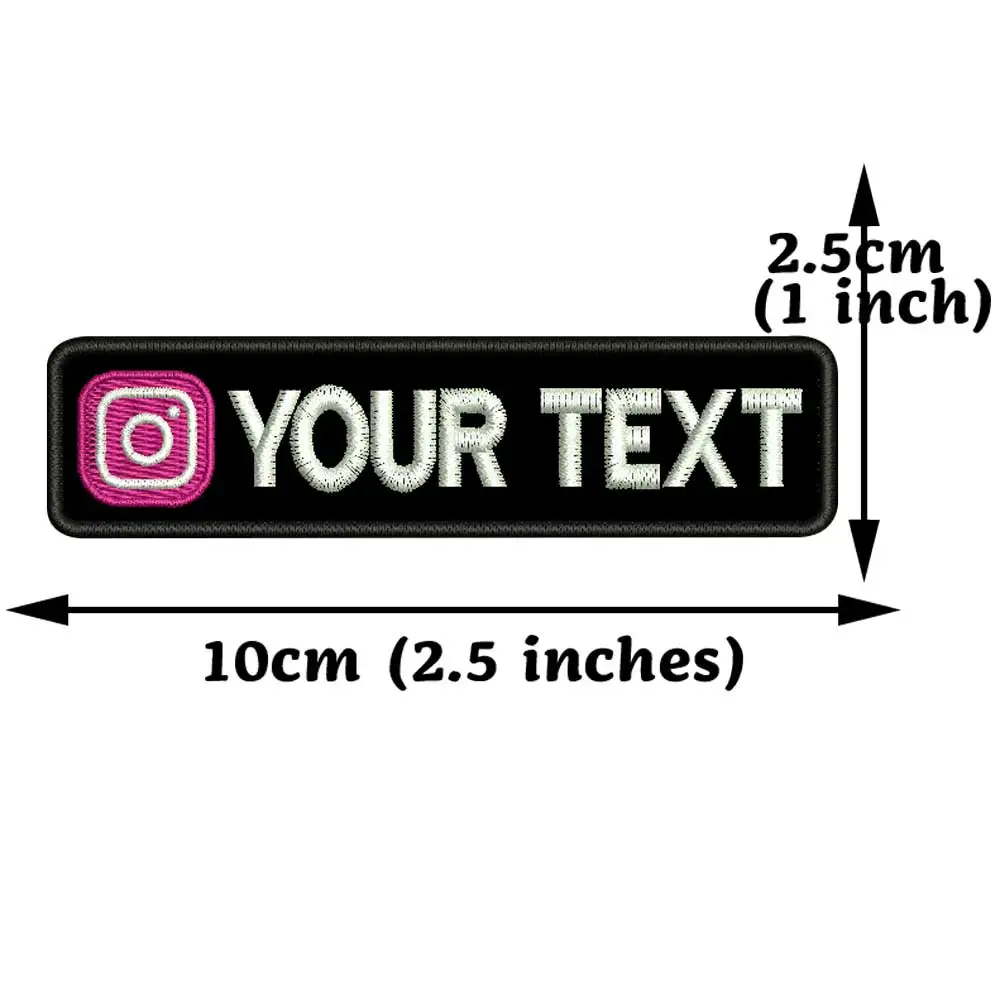 Parche bordado logo Instagram con velcro para mochila táctica - imagen 2