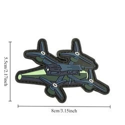 Parche táctico militar PVC velcro – diseño dron para chaleco y mochila