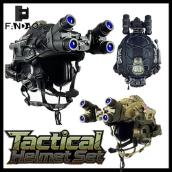 Casco táctico FAST con auriculares NVG para Airsoft y cosplay