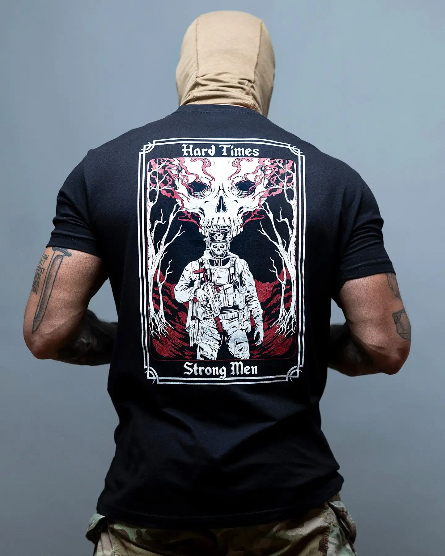 Hard Times Camiseta de algodón para uso táctico y deporte - imagen 2