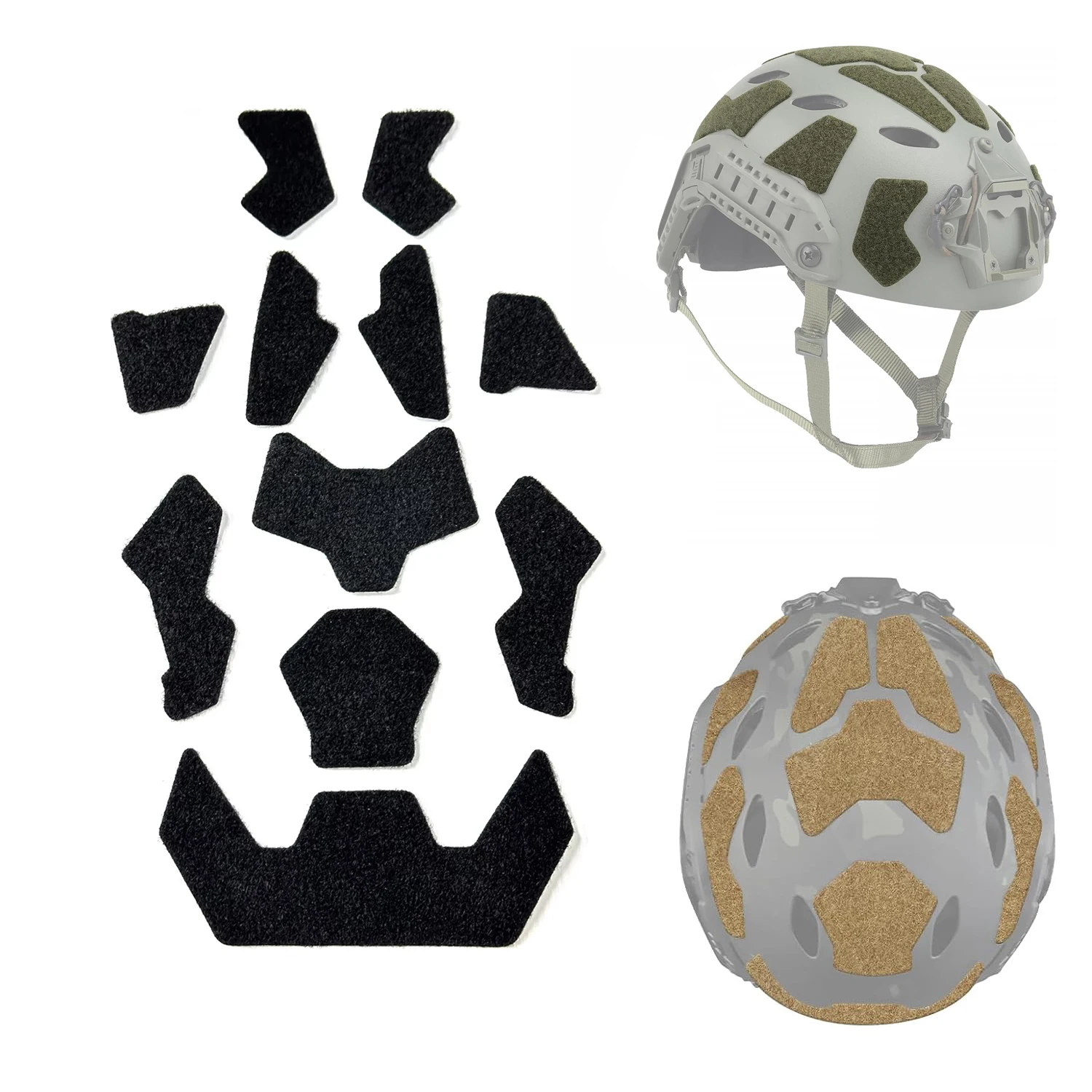 Kit Velcro Casco Táctico Universal – Fijación Adhesiva para Equipamiento Militar - imagen 3