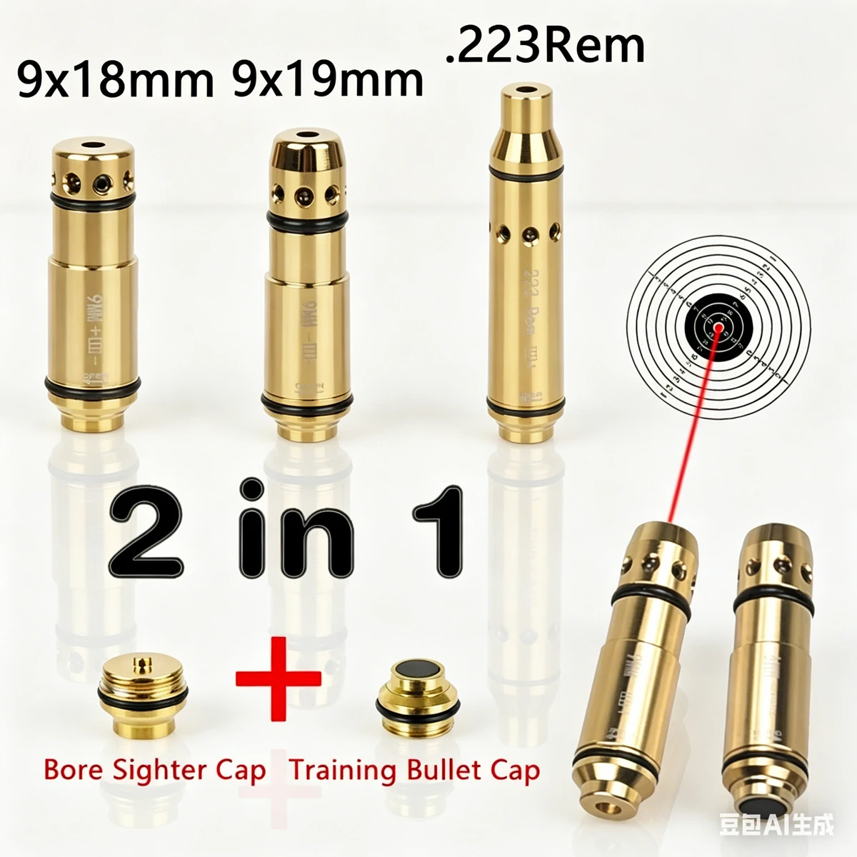Calibrador láser de práctica 9x19 y 9x18 en seco GLOCK