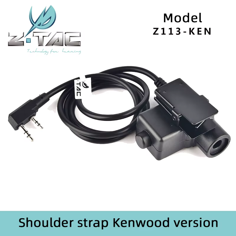 Auriculares ZTAC PTT tácticos con botón y intercomunicador - imagen 3
