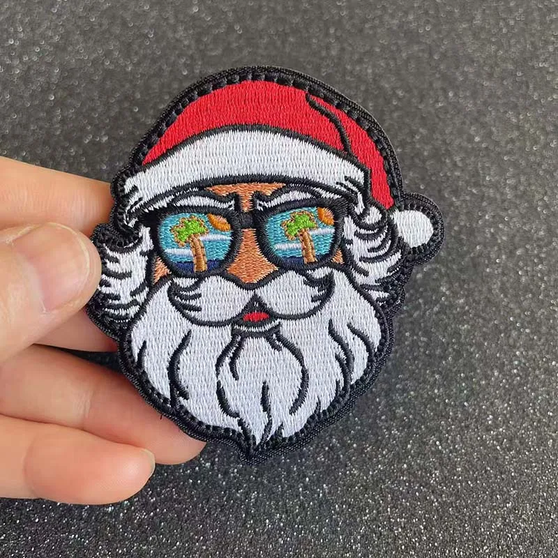Parche bordado táctico Muy Nice Papá Noel para ropa y mochila - imagen 3