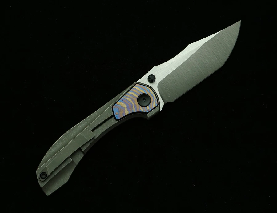 LEMIFSHE Raptor V3 cuchillo plegable táctico M390 titanio EDC - imagen 5