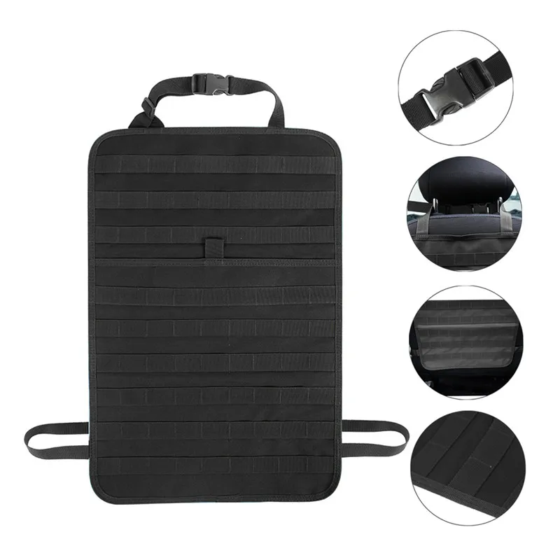 Cojín táctico MOLLE para respaldo de asiento coche, organizador - imagen 3
