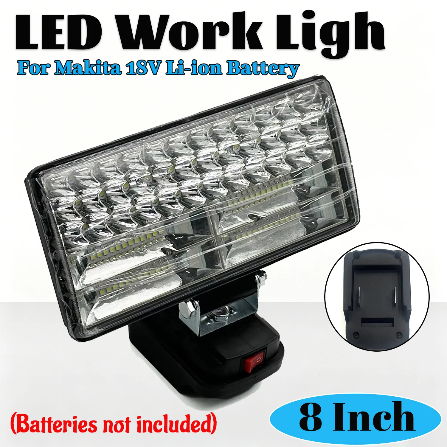Makita lámpara de trabajo LED resistente para taller y garaje - imagen 2