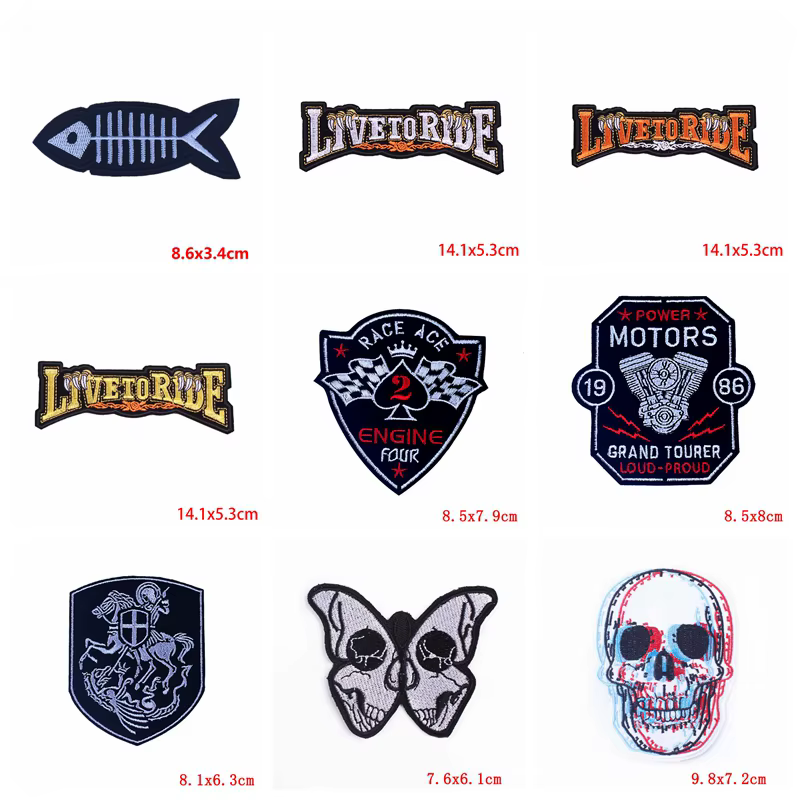 Parches termoadhesivos bordados estilo punk para chaquetas y vaqueros - imagen 4