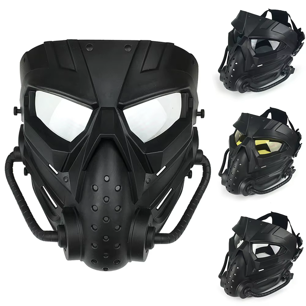Máscara Airsoft con protección total para cabeza y ojos