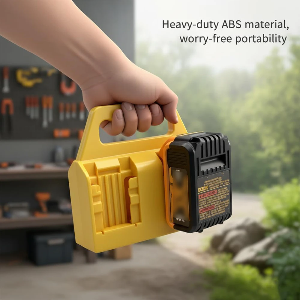 Soporte para baterías Dewalt 18V/20V con asa, portátil - imagen 5