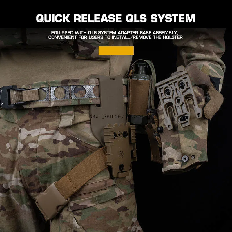 Funda táctica Glock G17/G19 con adaptador QLS para X300 - imagen 2