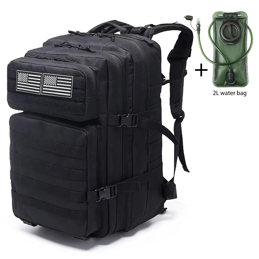 Mochila táctica outdoor con sistema MOLLE y almacenamiento por capas - imagen 5