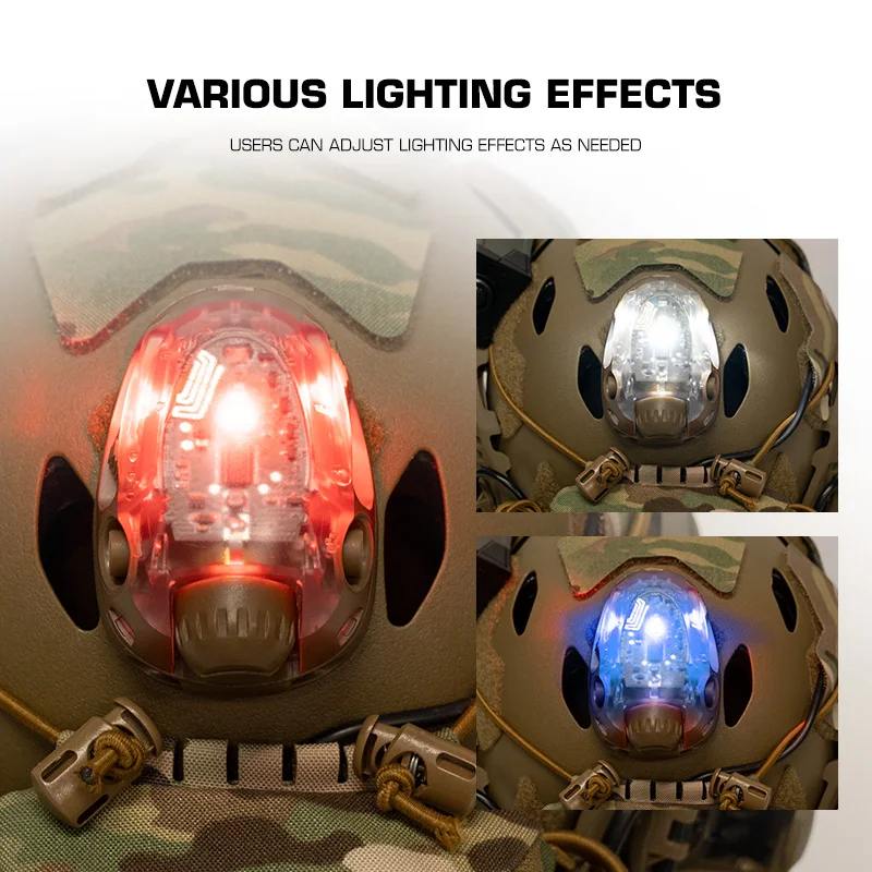 Luz táctica estroboscópica para casco LED señalización supervivencia - imagen 5