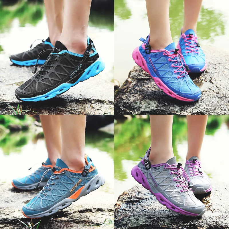 Zapatos acuáticos transpirables antideslizantes para senderismo pesca - imagen 5