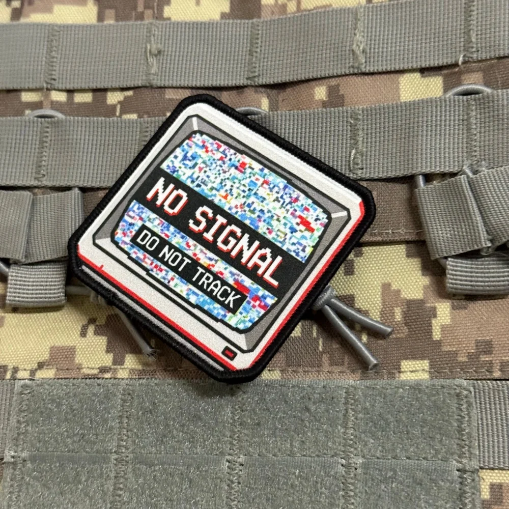 Parche táctico NO SIGNAL morale con velcro gancho y bucle - imagen 4