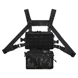 Bolsa táctica de pecho MOLLE multifunción para accesorios exteriores