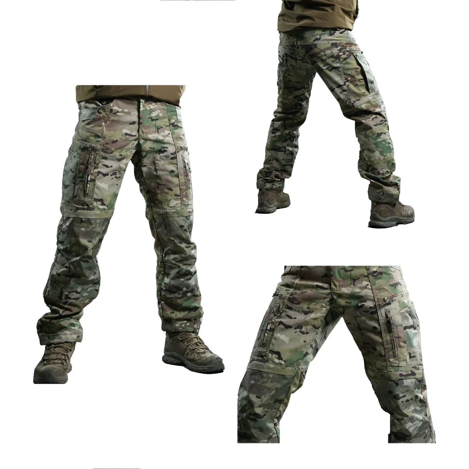 Pantalones Tácticos Hombre Transpirables Multibolsillo - imagen 2