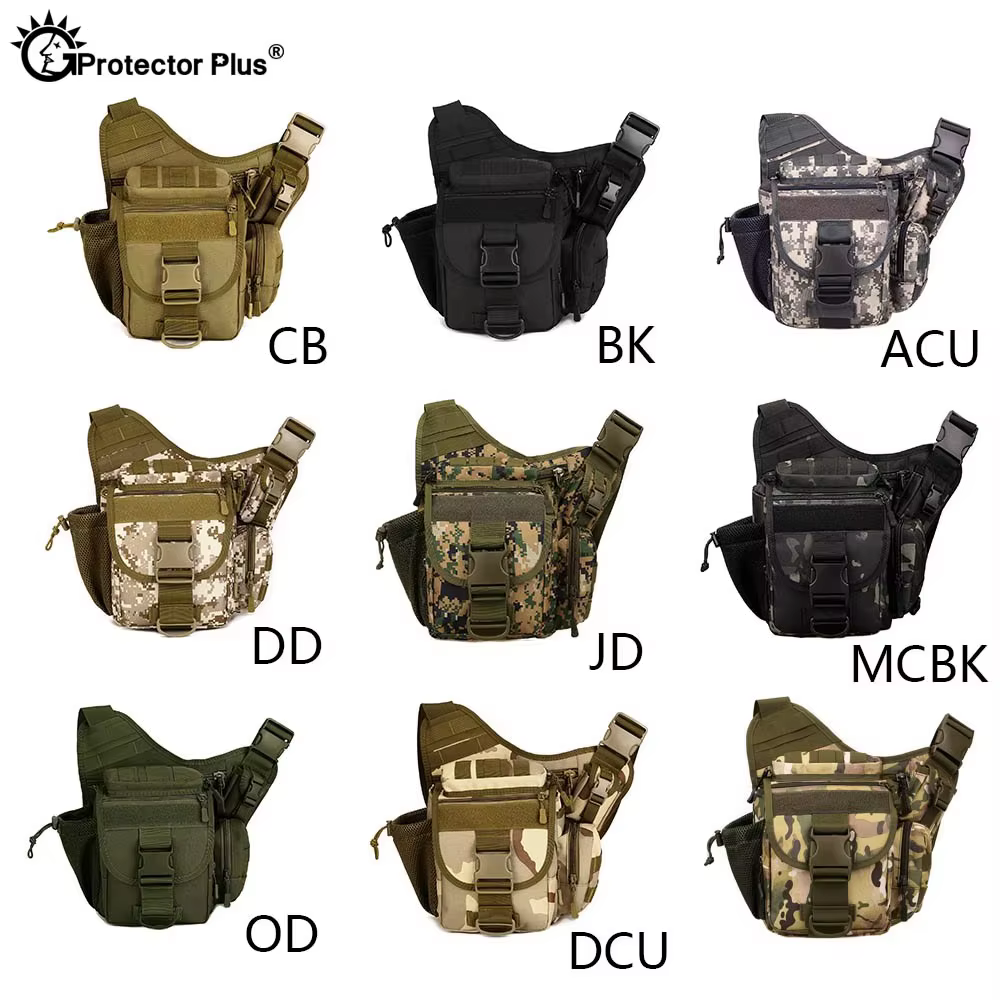 Protector Plus Bolsa Mensajero Táctica Impermeable Camuflaje - imagen 5