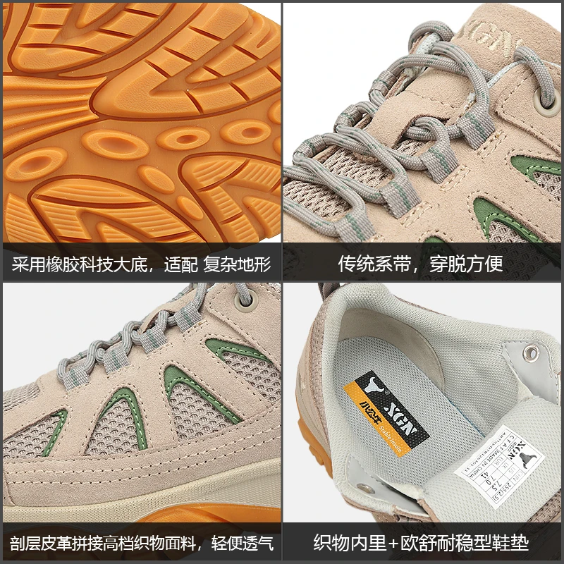 XGN Botas Tácticas Impermeables Piel Vacuno para Senderismo y Caza