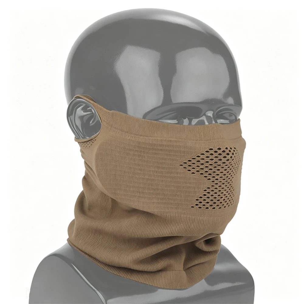 V1 Máscara táctica malla de acero transpirable con cubrecuello Airsoft