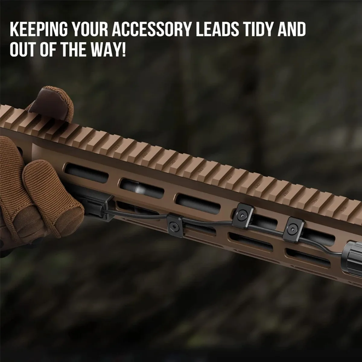 Clips M-LOK para Cable de Interruptor de Presión en Picatinny - imagen 5