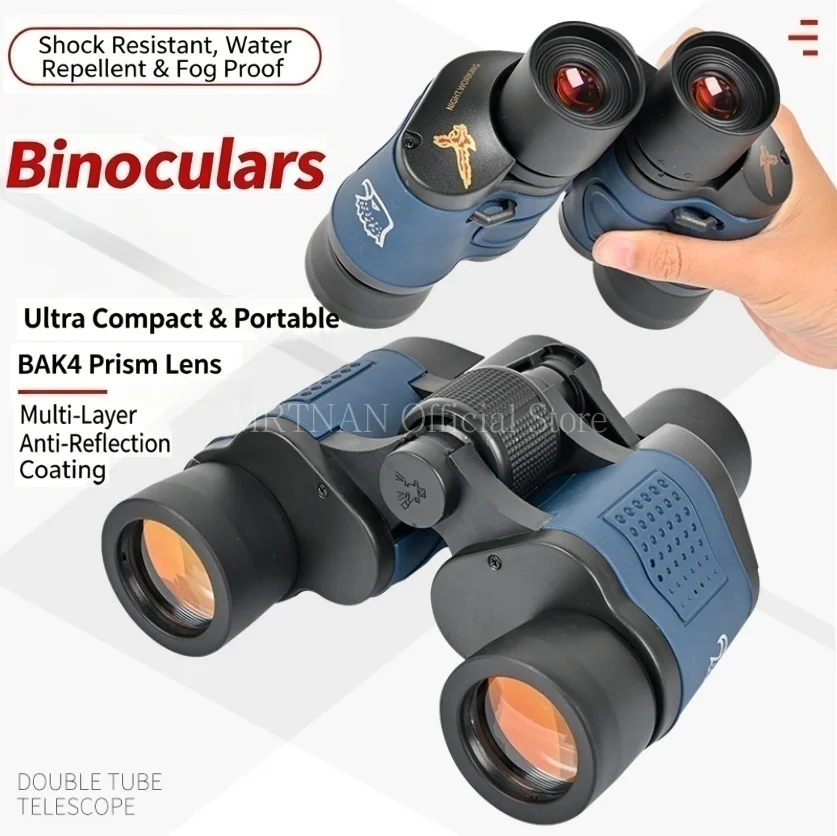 Binoculares Bak4 Prism HD de alcance óptico para caza viaje outdoor - imagen 3