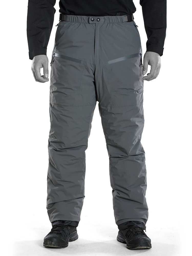Pantalones tácticos impermeables polar grueso con cremallera carga