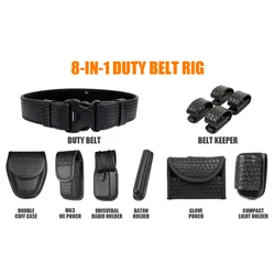 Cinturón táctico MOLLE modular con bolsas para servicio policial