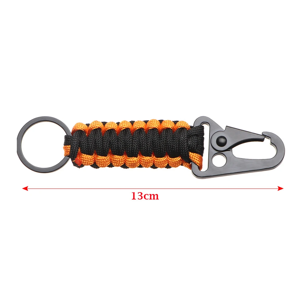 Llavero paracord militar de supervivencia con mosquetón - imagen 3