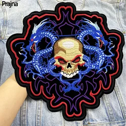 Parche bordado Punk estilo moto grande para chaqueta y mochila