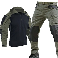 Uniforme táctico Multicam con capucha ripstop transpirable cargo