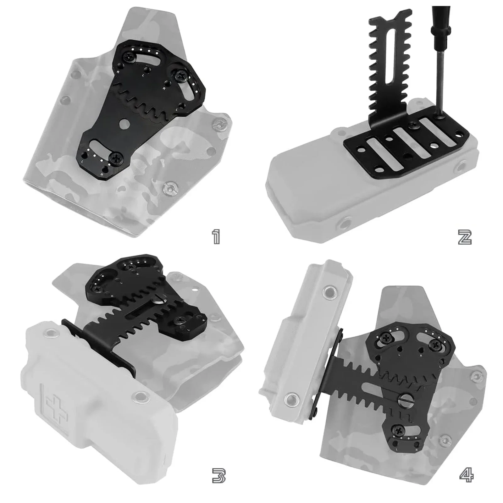 Placa adaptadora táctica de acero inoxidable con bloqueo rápido - imagen 5