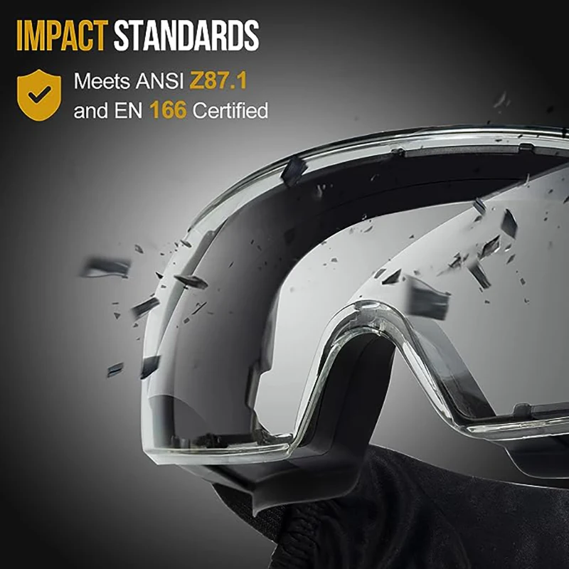 Gafas sobre casco de motocross