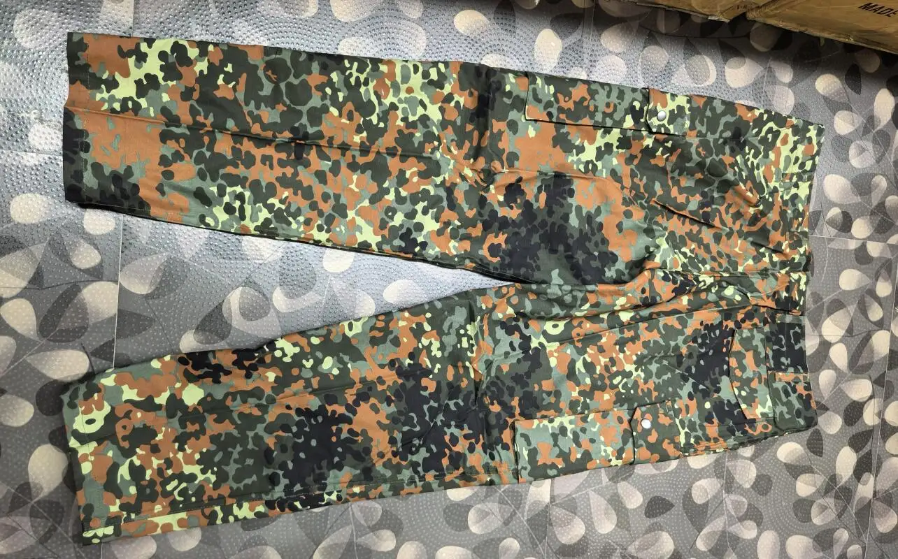 Pantalones militares alemanes con lunares, dobladillo sarga sin cordón - imagen 5