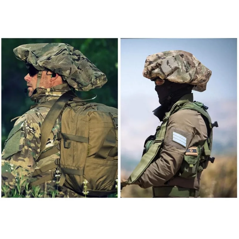 Funda de casco camuflaje ajustable para airsoft, caza y juego - imagen 4