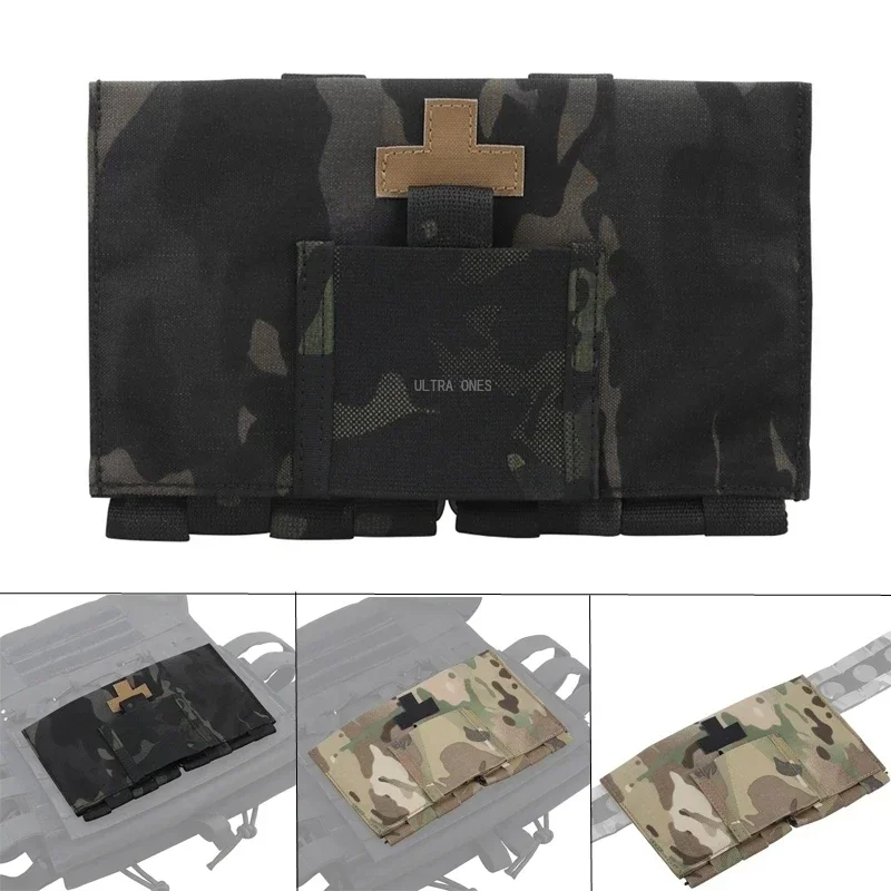 Bolsa primeros auxilios MOLLE táctica – Airsoft caza EMT - imagen 2