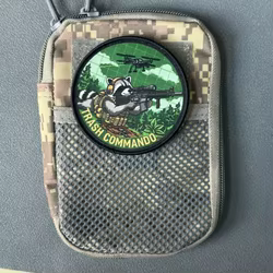 Parche táctico Trash Commando moral – gancho y bucle estampado